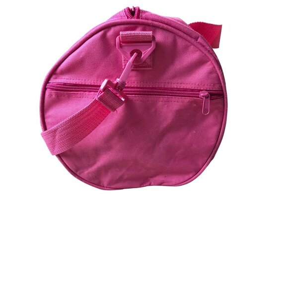 Golds Gym Pink Canvas Duffle Bag With Shoulder Strap - Picture 5 of 13